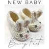 cashmerino baby bunny booties