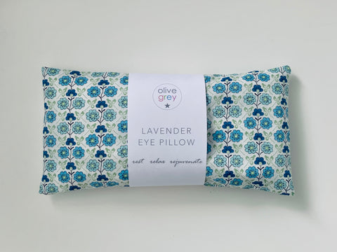 liberty of london 'cordelia' blue lavender eye pillow