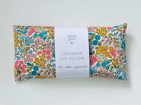 liberty of london 'sweet may' floral lavender eye pillow