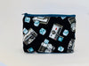 vintage camera fabric zipped pouch